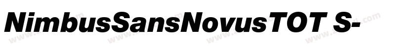 NimbusSansNovusTOT S字体转换